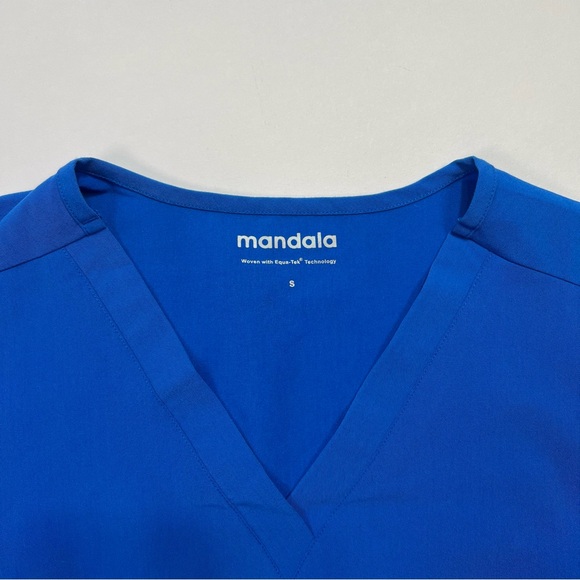 Mandala Scrubs One Pocket Top - royal blue, S - Picture 4 of 12